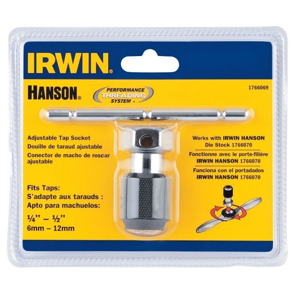 Irwin T-Handle Tap Wrench 1/4" - 1/2", 1766069