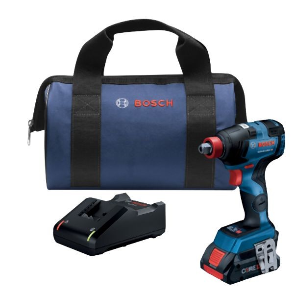 Bosch 18V EC Brushless Connected-Ready Freak 1/4 Inches and 1/2 Inches Two-In-One Bit/Socket Impact Driver Kit, 06019G4211