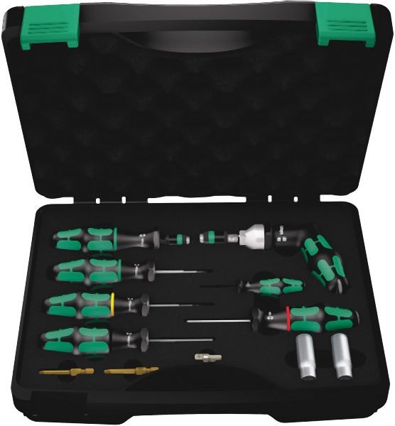 Wera 7443/12 Assembly set for tyre pressure control systems, 12 pieces, 05074746001