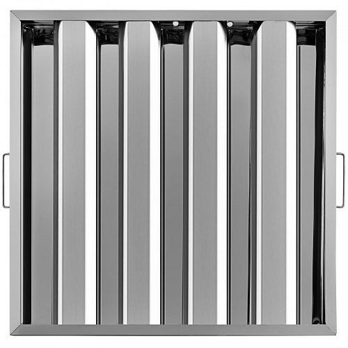 VEVOR Commercial Hood Grease Exhaust Filter Baffle 20" X 20" Stainless Steel 6 Pack, YSFLQ6PCS4C20X20YV0