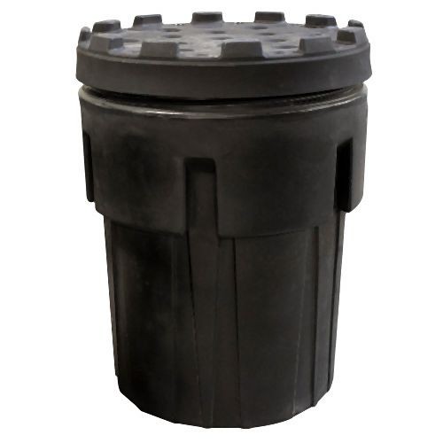 ENPAC 95 Gallon Poly SpillPack Drum with Screw-Top Lid, Black, 1095-BD, 1095-BD