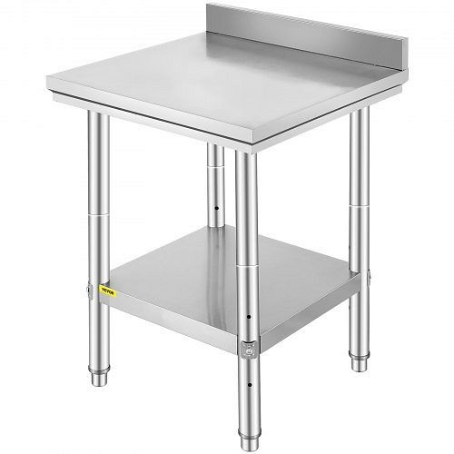 VEVOR 24" X 24" Commercial Stainless Steel Work Table Bench Prep Kitchen Restaurant, 60X60X88CFGZTTZT1V0