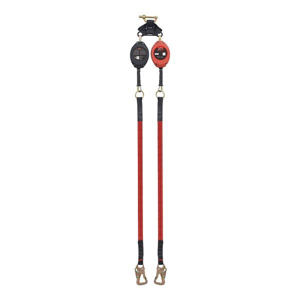 KStrong BRUTE Backer LE Dual 8.5 ft. SRL-LE with Tie-Back Hooks (ANSI), UFS319006LD