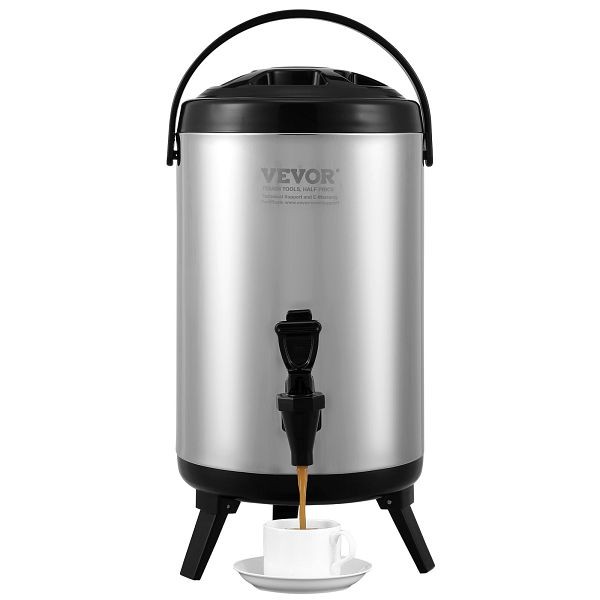 VEVOR Stainless Steel Insulated Beverage Dispenser, 2 Gallon 7.6 Liter, YLHLQQYX10L0ZNM43V0
