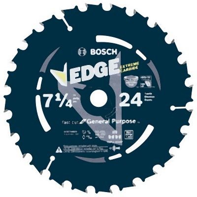 Bosch 25 pieces 7-1/4 Inches 24 Tooth Edge Circular Saw Blades for Framing (Bulk), 2610041287