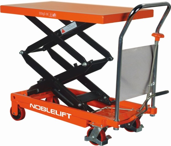 Noblelift Manual Double Scissor Lift Table, Platform Size: 19.75" X 35.75", Capacity: 770 Lbs, TFD77