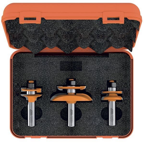 CMT Orange Tools Junior Raised Panel Set, Cove, 3 Pieces, 800.518.11