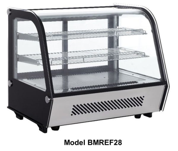 BakeMax 28" Refrigerated Countertop Display with LED Lighting, BMREF28
