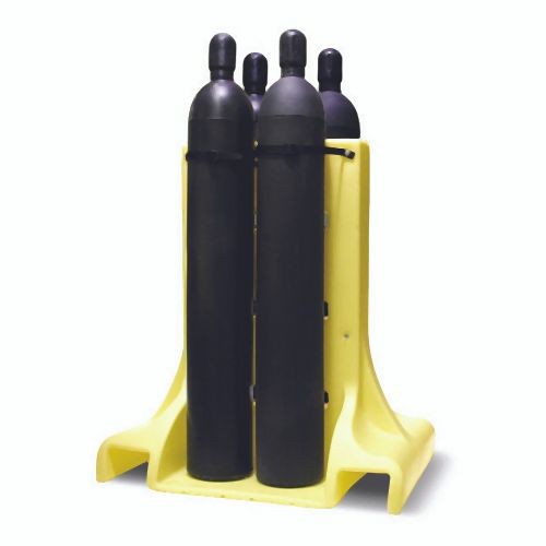 ENPAC 4 Cylinder Poly Stand, Yellow, 7213-YE