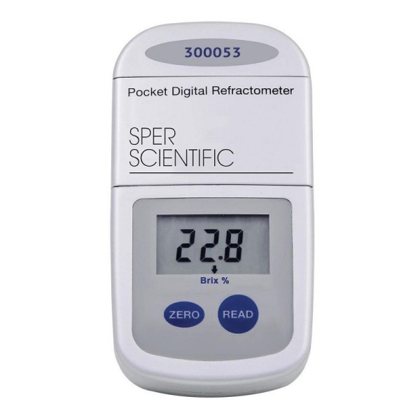 Sper Scientific Pocket Digital Refractometer, Brix: 0 to 88%, 300053