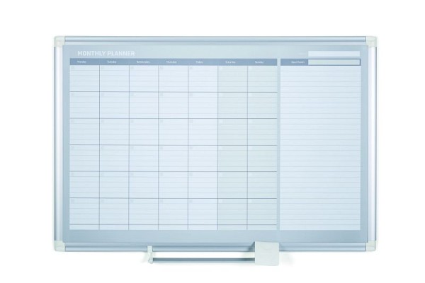 MasterVision Magnetic Steel Dry-Erase Monthly Planner, Size: 24" X 36", GA0397830