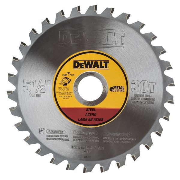 DeWalt 5-1/2" 30 Tooth Metal Cutting Blade, DWA7770