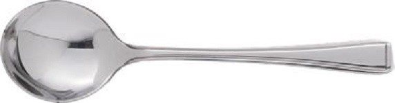 International Tableware Claymore 18/0 Stainless Bouillon Spoon 6-3/4", Silver, Quantity: 12 pieces, CL-113