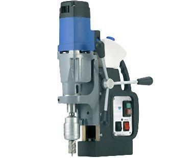 CS Unitec Magnetic Drill, Reversible, Up to 2-1/16" diameter hole capacity, 50-250 & 100-450 RPM, 10.5 Amp, Weight: 29 lbs., MAB 485