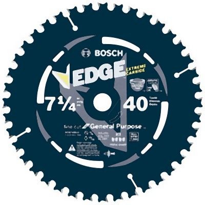 Bosch 10 pieces 7-1/4 Inches 40 Tooth Edge Circular Saw Blades for Fine Finish (Bulk), 2610041288