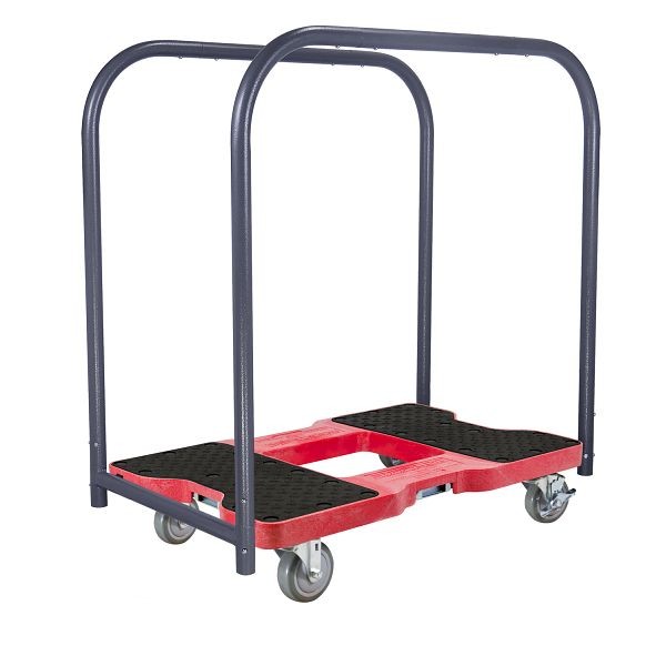 SNAP-LOC 1500 lb Industrial Strength E-Track Panel Cart Dolly Red, SL1500PC4R