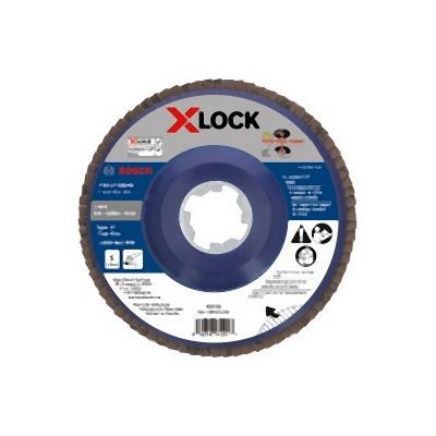 Bosch 5 Inches X-LOCK Arbor Type 27 40 Grit Flap Disc, 2610053351