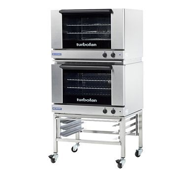Moffat Turbofan E27M3/2 - Full Size Sheet Pan Manual Electric Convection Ovens Double Stacked, WxDxH: 31.88x61.88x30", E27M3/2