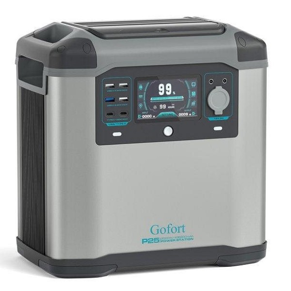 Gofort Portable Backup UPS Power Station 2000W, 1572Wh, GF-P25
