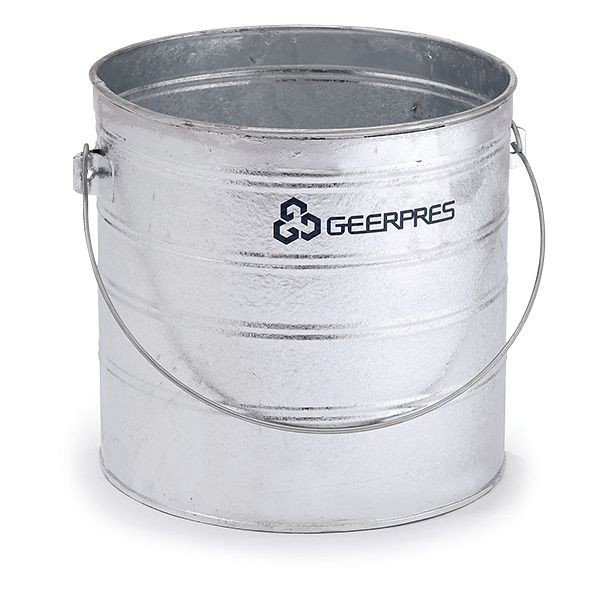 Geerpres Galvanized Round Bucket, 8-Gallon, No Casters, 2024