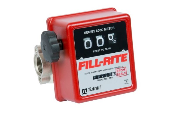 Fill-Rite Mechanical 1" Liter Meter for Airline Lavatory Solvents, NPT Threads, TN620ALQ
