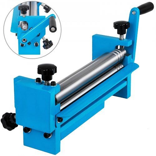 VEVOR Manual Slip Roller, 12" Slip Roll Machine up to 20 Gauge Steel, Sheet Metal Roller Machine with Two Removable Rollers, WQJ300SDGBWQJ0001V0