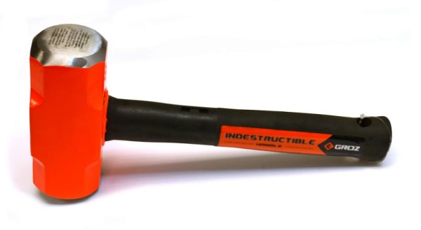Groz 12" Indestructible Sledge Hammer, 8 pounds, 34522