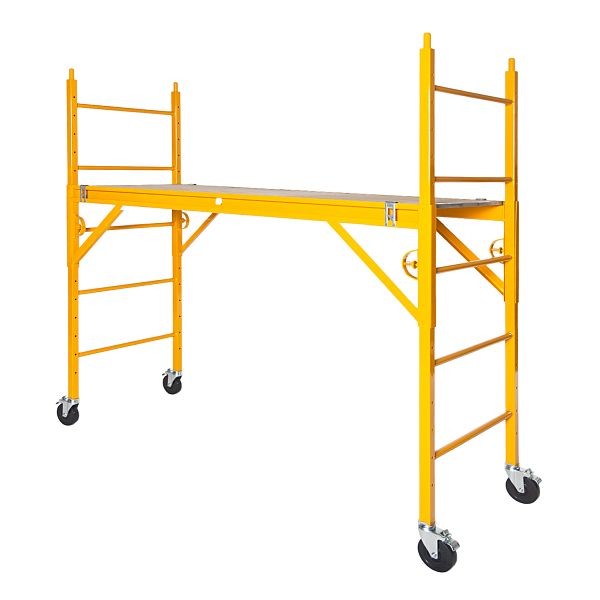 NU-WAVE "Classic" Complete Scaffold With 5 in. Silver Line Casters, 78" H x 74" L x 29.5" W, 660CL W/PC5B-S