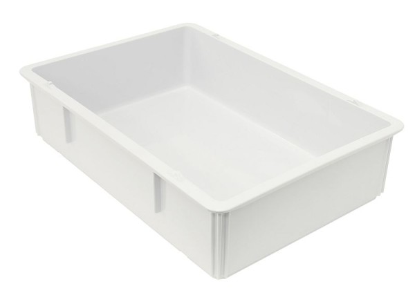 Quantum Storage Systems Pizza Dough Box, 26x18x6", stackable, dishwasher safe, PP, white, Quantity: 6 pieces, FSB-PT26186WT