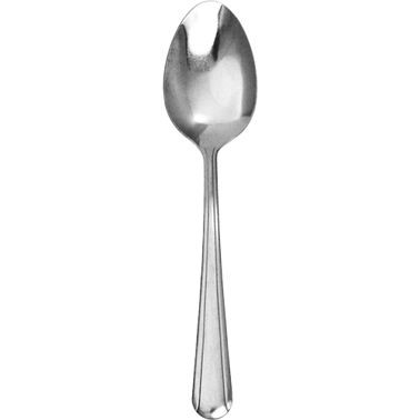 International Tableware Dominion Medium 18/0 Stainless Dessert Spoon 7", Silver, 7"L, Quantity: 36 pieces, DOM-114