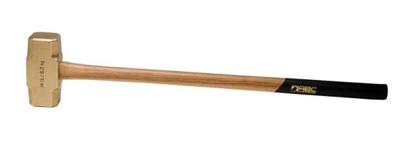 ABC Hammers 14 lb. Brass Hammer with 32" Wood Handle, ABC14BW