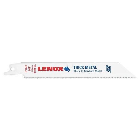 LENOX Reciprocating Saw Blade, 614R 6" x 3/4" x 035" x 14, 5 Pack, 20564614R