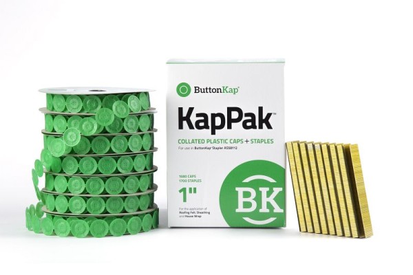 ButtonKap KapPak, Caps and Staples, Pack of 6 boxes, KP7100