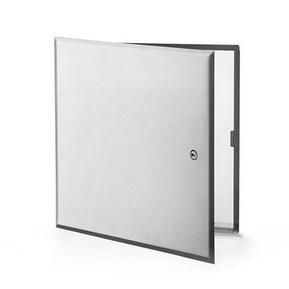 Cendrex Flush Universal Stainless Steel Access Door with Hidden Flange, 10 x 10", CTR-SS 10X10