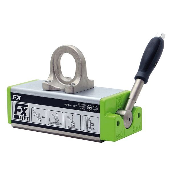 FX Lift MAG-MATE® FX Permanent Lift Magnet 330 lb lift Capacity, 3:1 Design Factor, Univeral Application, FX0330