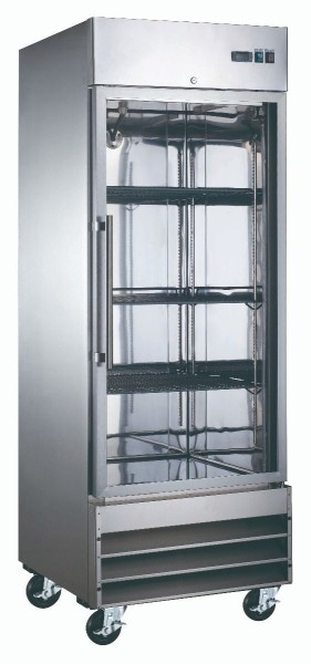 U-Star Glass Door Reach-in Freezer 23 Cu Ft 29 Inches, USFZ-1D-G