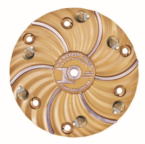 Pearl Abrasive 15"Plate With 6 Each #4 Chip, HEX1706CBD