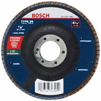 Bosch 4-1/2 Inches 7/8 Inches Arbor Type 29 120 Grit Blending/Grinding Abrasive Wheel, 2610065837