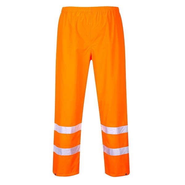 Portwest Hi-Vis Traffic Pants, Orange, L, Regular, S480ORRL