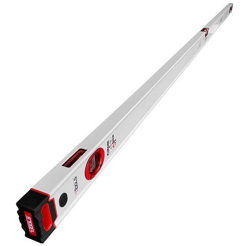 CE Tools 72-Inch Red Edge Construction Level, Shock-Proof Vial, Milled Bottom, Robust End Caps (72"), CET122