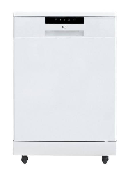 Sunpentown Energy Star 24" Portable Stainless Steel Dishwasher, White, SD-6513W
