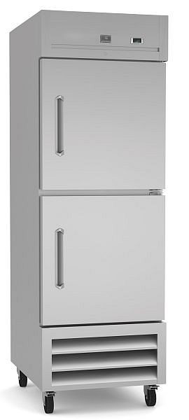 Kelvinator Commercial 2-half door reach-in refrigerator, stainless steel, 21 cubic feet, R290 refrigerant gas, +33/+41°F, 738280