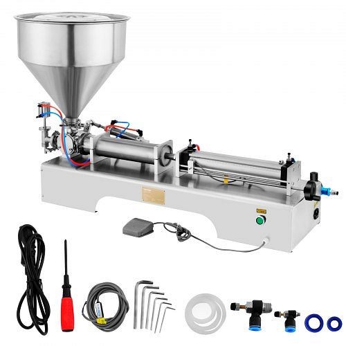 VEVOR 100-1000ml Liquid Filling Filler Machine Pneumatic Paste Oil Fluid Viscosity, 100-1000YTQDGZJZHV1