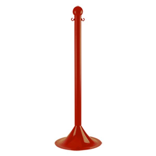 Mr. Chain Stanchion, Red, 41-Inch Height, 2-Inch Diameter Pole, Quantity of pieces: 2, 91505-2