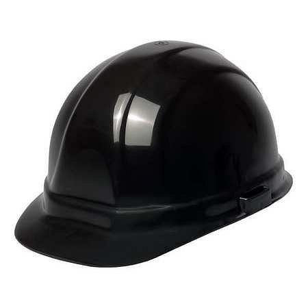 ERB Safety Front Brim Hard Hat, Type 1, Class E, Pinlock (6-Point), Black, 12 Pieces, 19139
