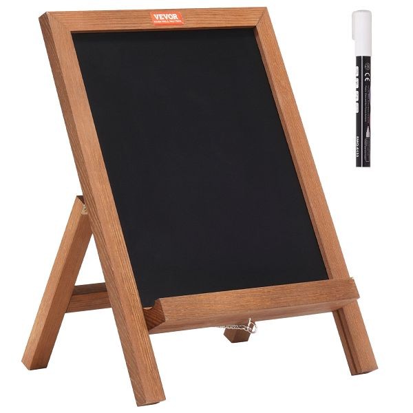 VEVOR Tabletop Chalkboard Sign, Message Signs with Chalks, Freestanding Framed Memo Board, TSCTB1014INCH6020V0