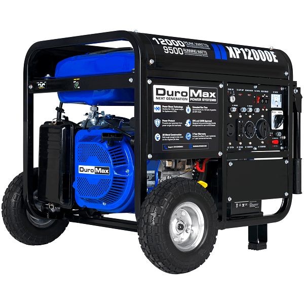 DuroMax 12,000 Watt Gasoline Portable Generator, XP12000E