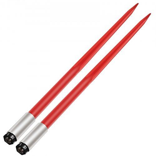 VEVOR 49" Hay Bale Spear 3000 lbs Capacity with Nut and Sleeve, Red, CM45X1250-30002PCV0