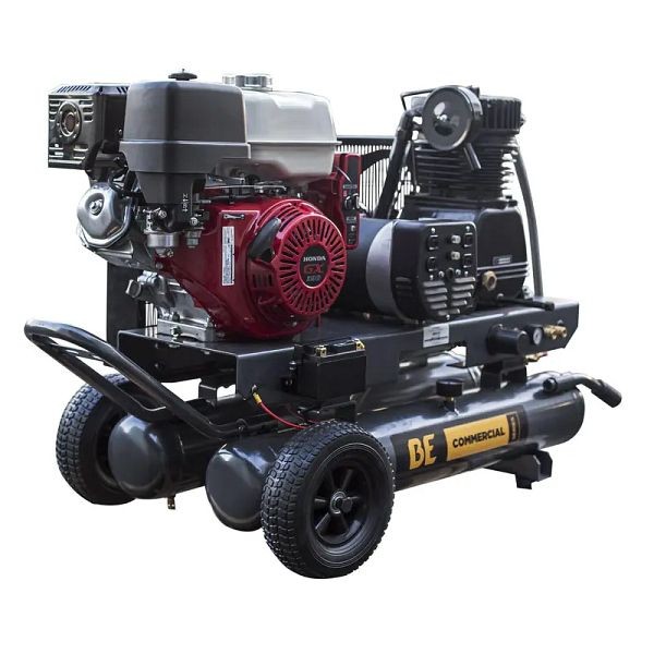 BE Power Equipment 16 CFM @ 175 PSI Gas Air Compressor/Generator with Honda GX390 Engine, AC138HEG2