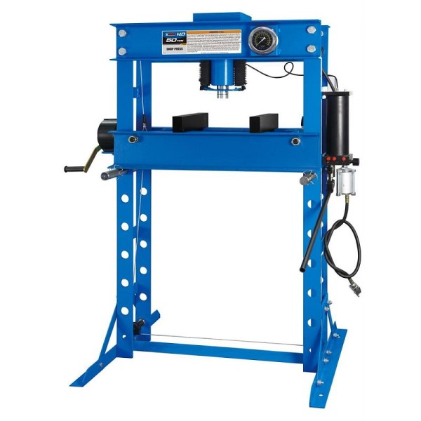 K Tool International 50 Ton Air/ Hydraulic Shop Press, KTIHD63650